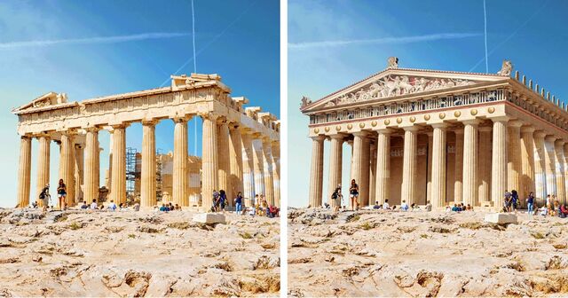 Giuliano restaura il Partenone