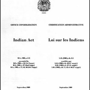 Loi sur les Indiens