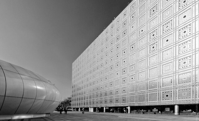 Construcción del Instituto del mundo Árabe de París