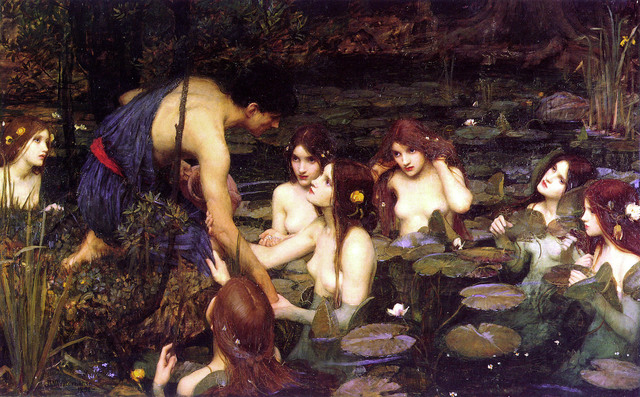 "Hilas y las ninfas" de JOHN WILLIAM WATERHOUSE