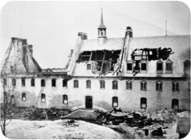 Le séminaire incendié