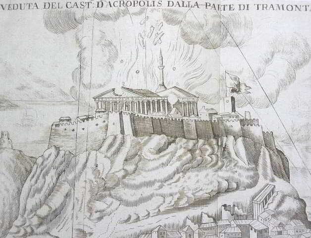 Veneziani bombardano il Partenone