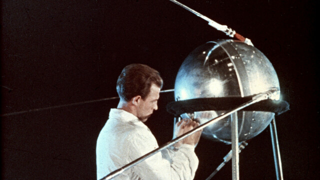 USSR launches Sputnik