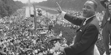 Dr. Martin Luther King Jr. delivers his "I Have a Dream" speech