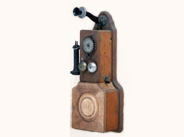 Strowger 10 Digit Automatic Wall Telephone - 1899