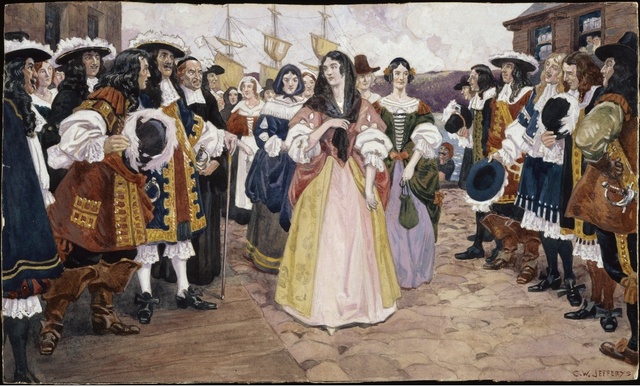 Arrivée des Filles du roi