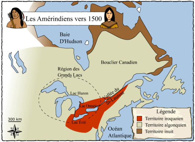 L'Iroquoisie vers 1500