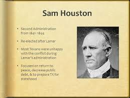The Second Houston Administration