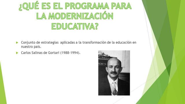 ACUERDO NACIONAL PARA LA MODERNIZACION  DE LA EDUCACION