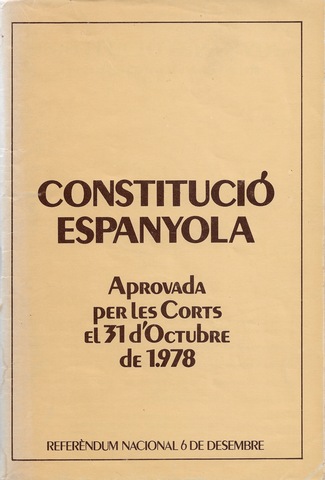 La constitució.