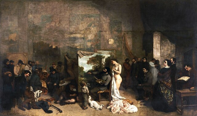 El estudio del pintor. Courbet.
