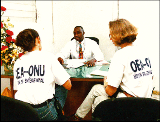 La Misión Civil Internacional de la OEA/ONU en Haití