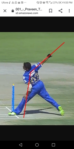 Straight arm bowling invented