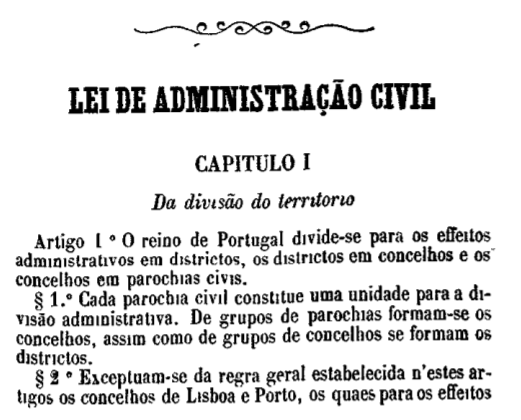 1.ª Lei de Administração Civil