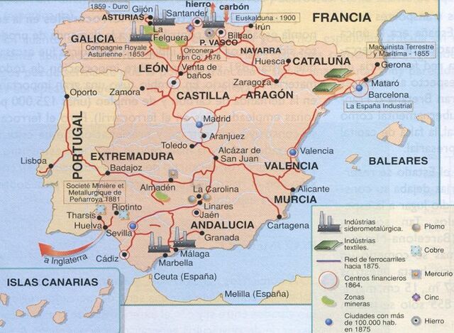 La industrialización de España en el siglo XIX