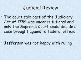 the judicial review