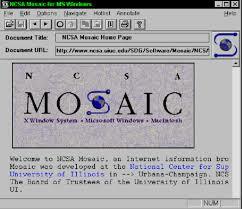 When was the Mosaic web browser launched?