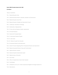 Goals 2000 act of 1994 - 3/31/1994