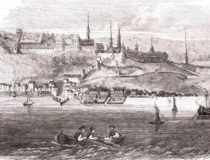 Samuel de Champlain discovers Quebec