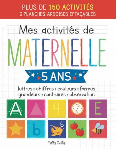 Maternelle 5 ans à temps plein / 4 ans à 1/2 temps