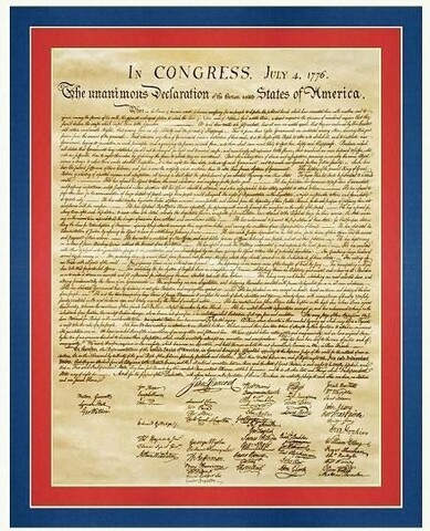 Declaración de Independencia de los Estados Unidos de América.