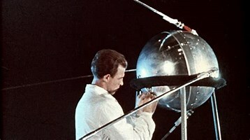USSR launches Sputnik