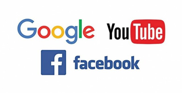 Aparicion y desarrollo de Facebook, Google y Youtube, entre otros.