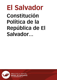 Constitución política de El Salvador