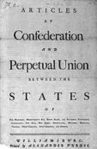 Articles of Confederation were signed