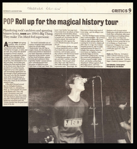 The Times. Magical History Tour. Live Review.