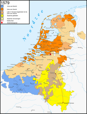 Splitsing van Nederland 1579-1581