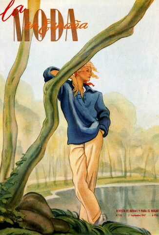 Portada de la revista La Moda en España