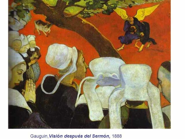 Visión tras el sermón. Paul Gauguin