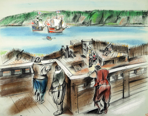 Passage des frères Kirke et la prise de possession anglaise