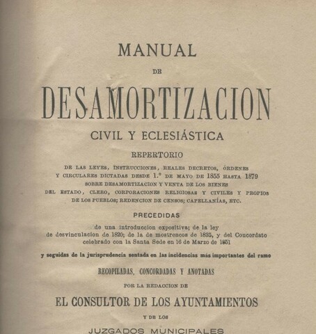 Ley de Desamortización