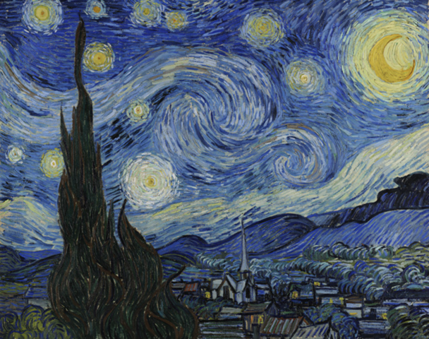 Noche estrellada, V van Gogh