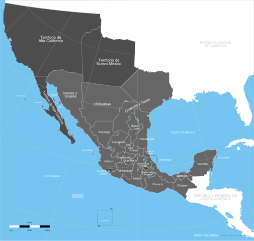 Los Estados Unidos Mexicanos y Texas