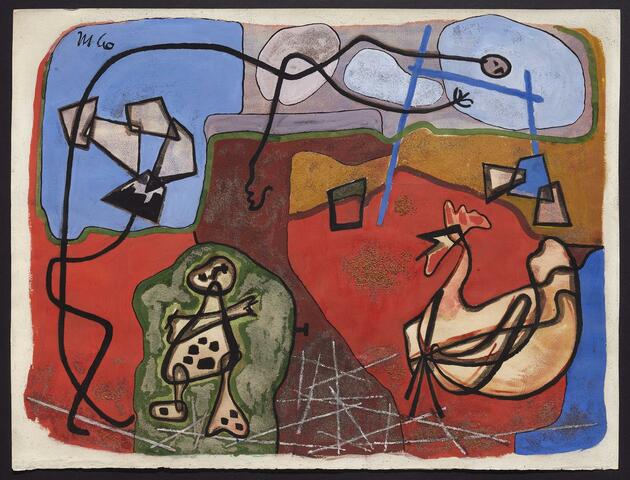 Gallo en la cueva, 1948