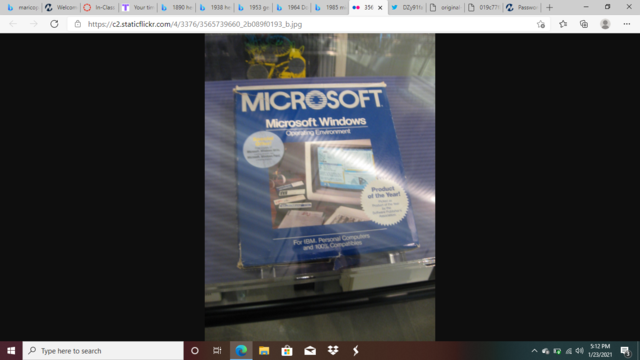 1985 Microsoft starts selling windows