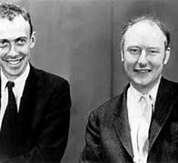 James Watson y el físico inglés Francis Crick