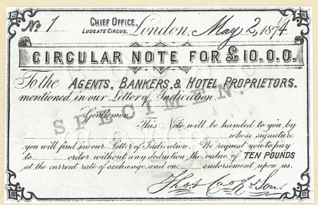 Se crea la Circular Note