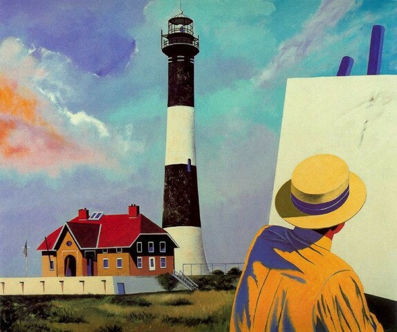 Edward Hopper en el faro de Long Island