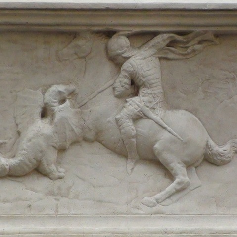 Donatello, San Giorgio libera la principessa