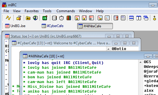 mIRC Internet Chat