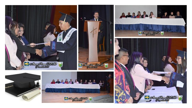 graduacion de los primeros estudiantes bachilleres del colegio Minuto de Dios