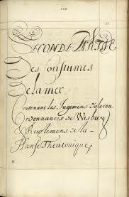 Roles de Oleron (ugements d'Oléron)