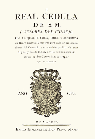 Fundación del Banco Nacional de San Carlos