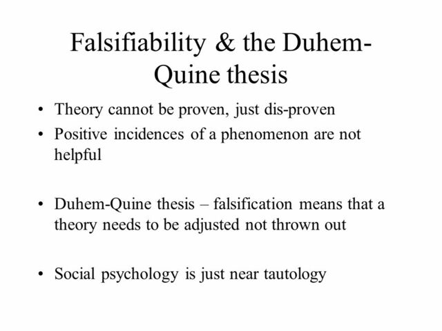 Duhem-Quine Thesis / Problem Video