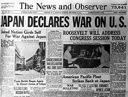 Declaran guerra a Japón.