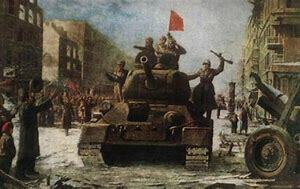 Liberación de Budapest por los soviéticos.